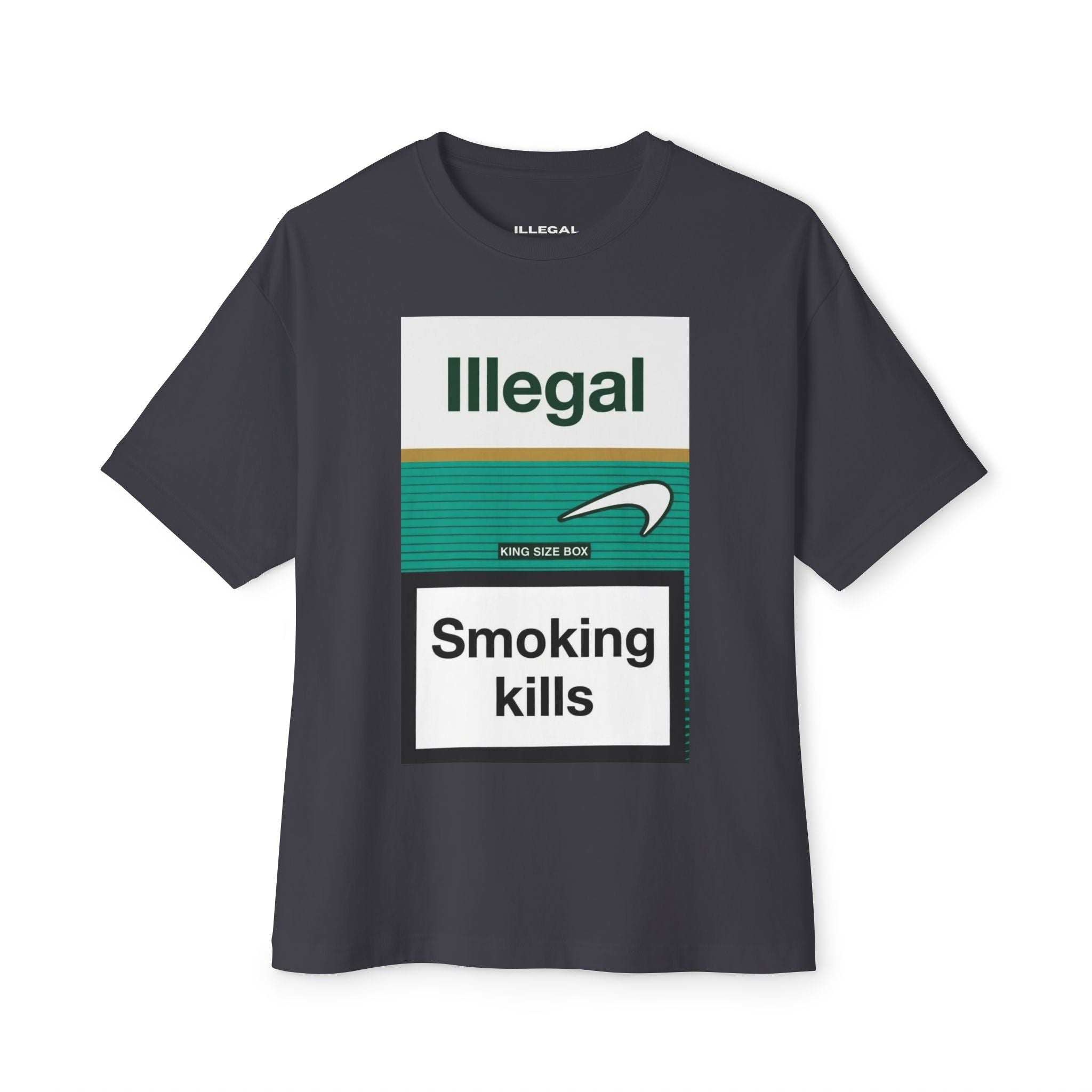 ILLEGAL Smoking Kills tee | Graphic Cigarette Warning Shirt