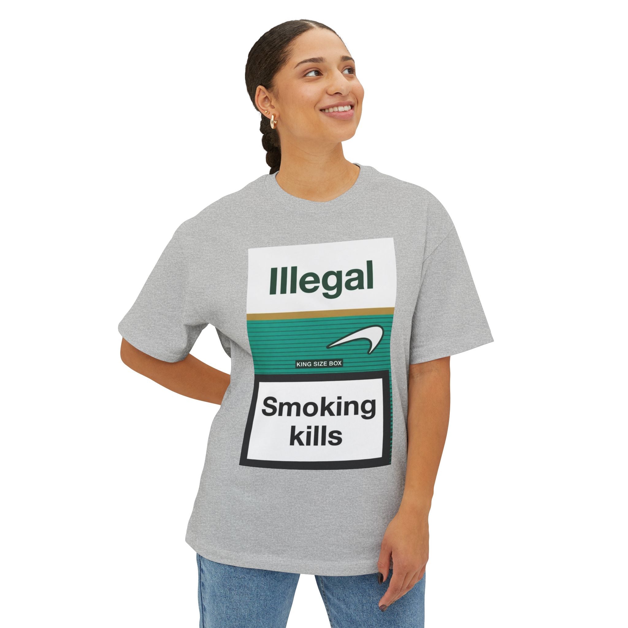 ILLEGAL Smoking Kills tee | Graphic Cigarette Warning Shirt