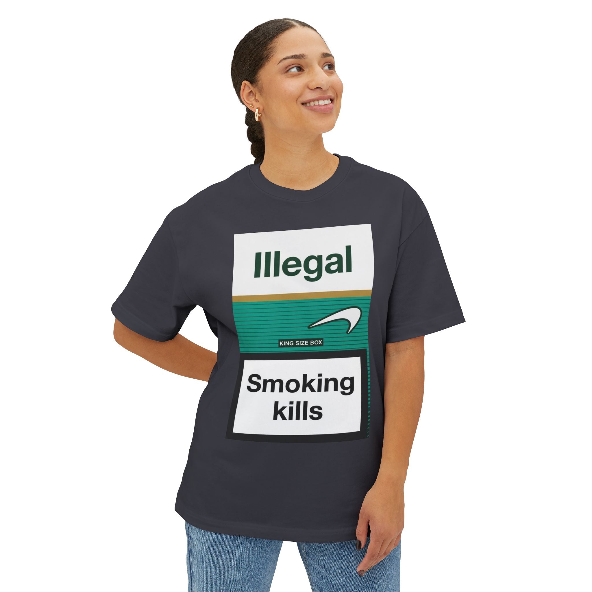 ILLEGAL Smoking Kills tee | Graphic Cigarette Warning Shirt