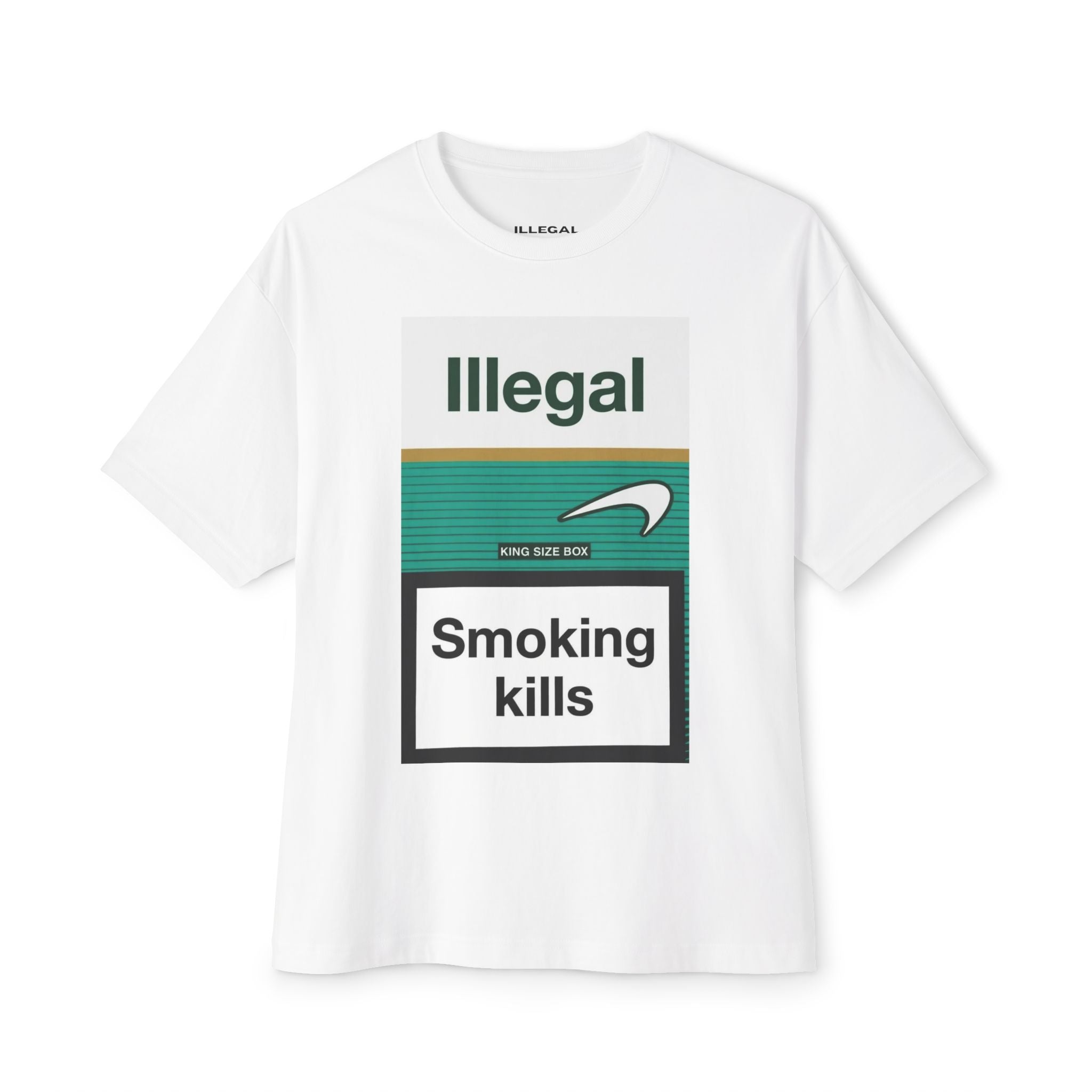 ILLEGAL Smoking Kills tee | Graphic Cigarette Warning Shirt
