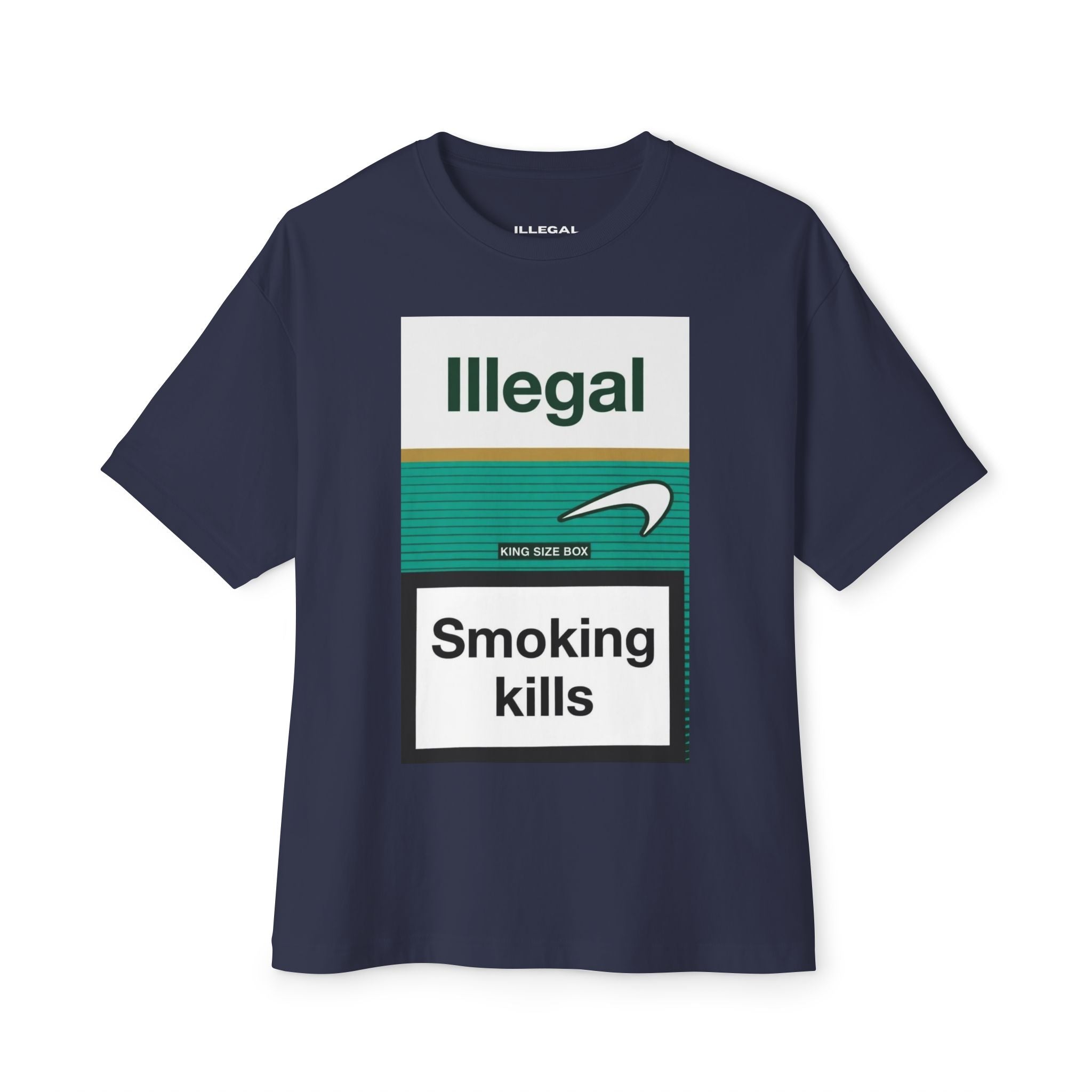 ILLEGAL Smoking Kills tee | Graphic Cigarette Warning Shirt