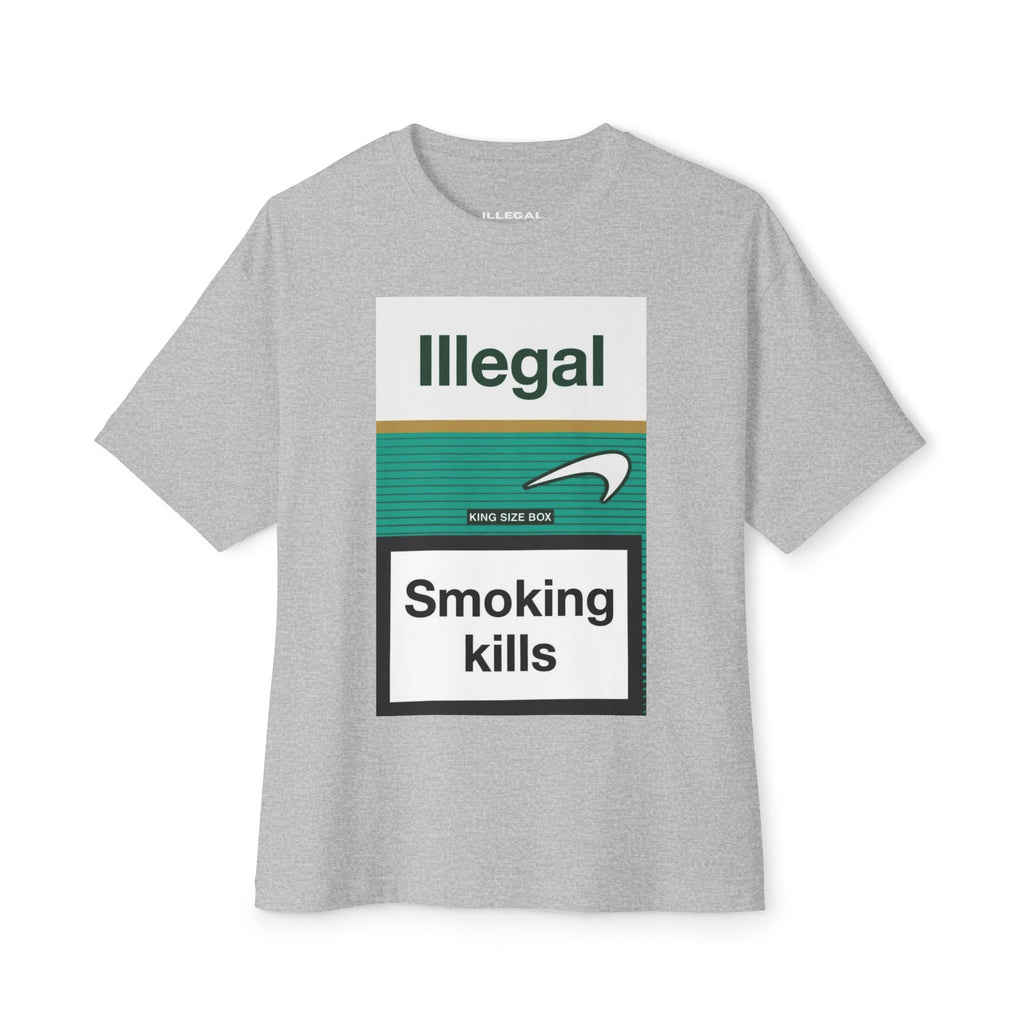ILLEGAL Smoking Kills tee | Graphic Cigarette Warning Shirt