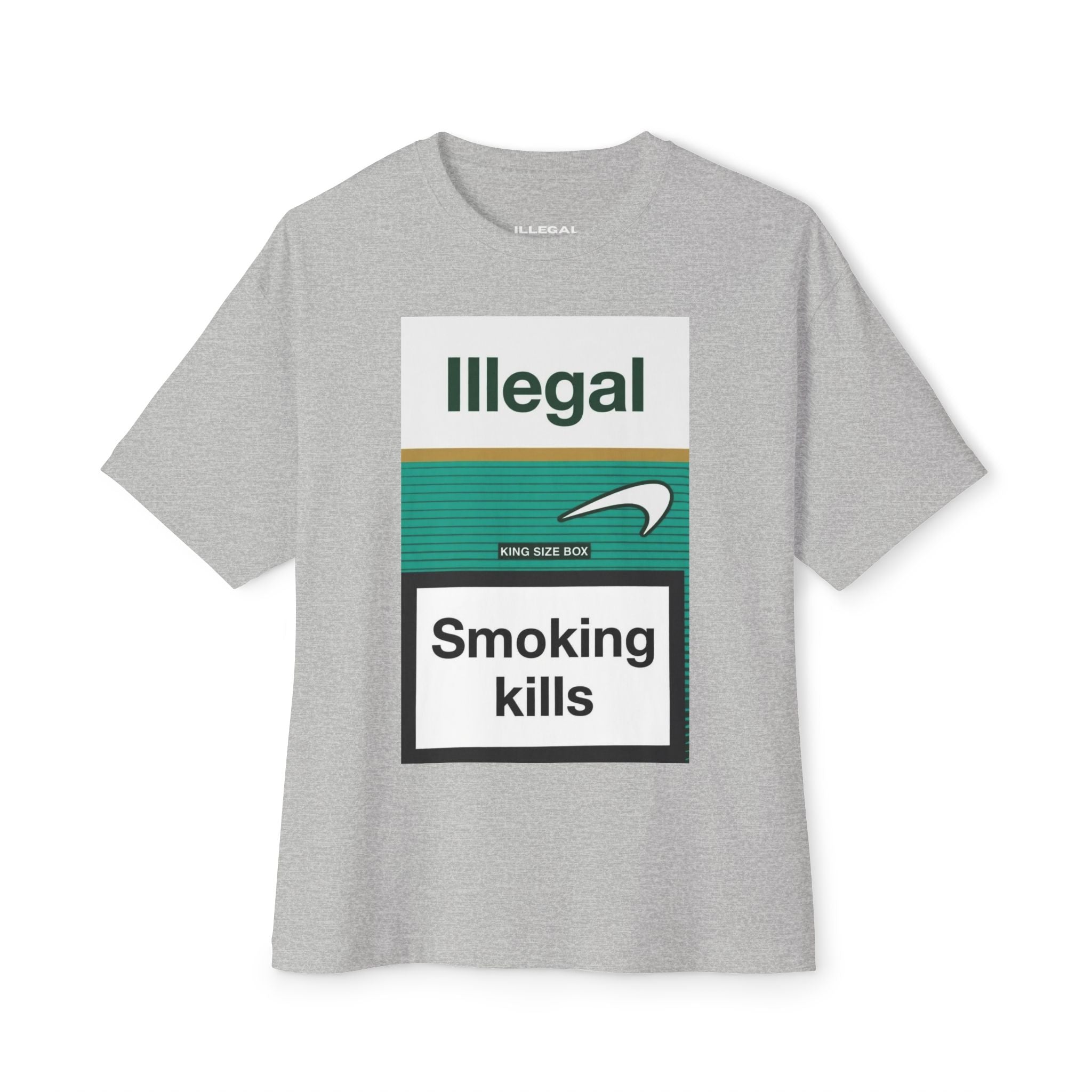 ILLEGAL Smoking Kills tee | Graphic Cigarette Warning Shirt