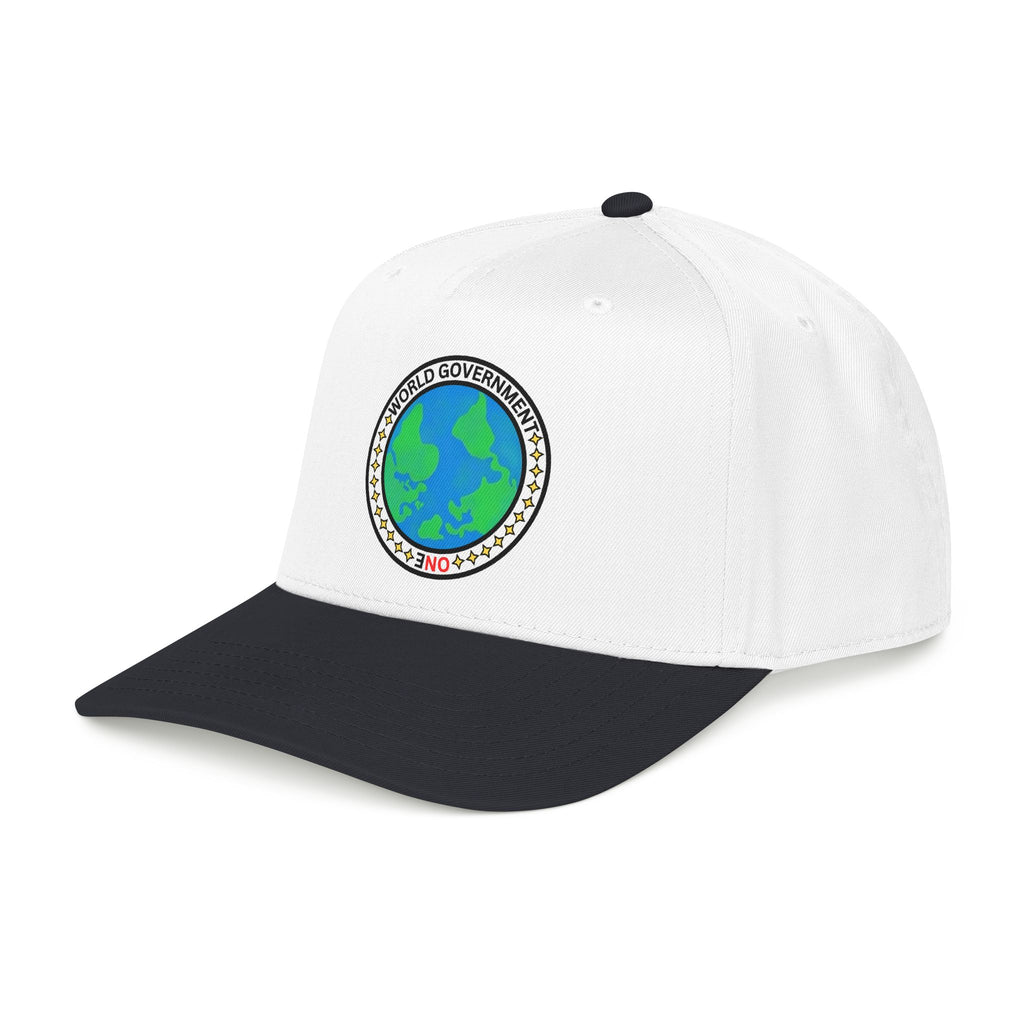 NO World Government Earth Globe Patch Baseball Cap
