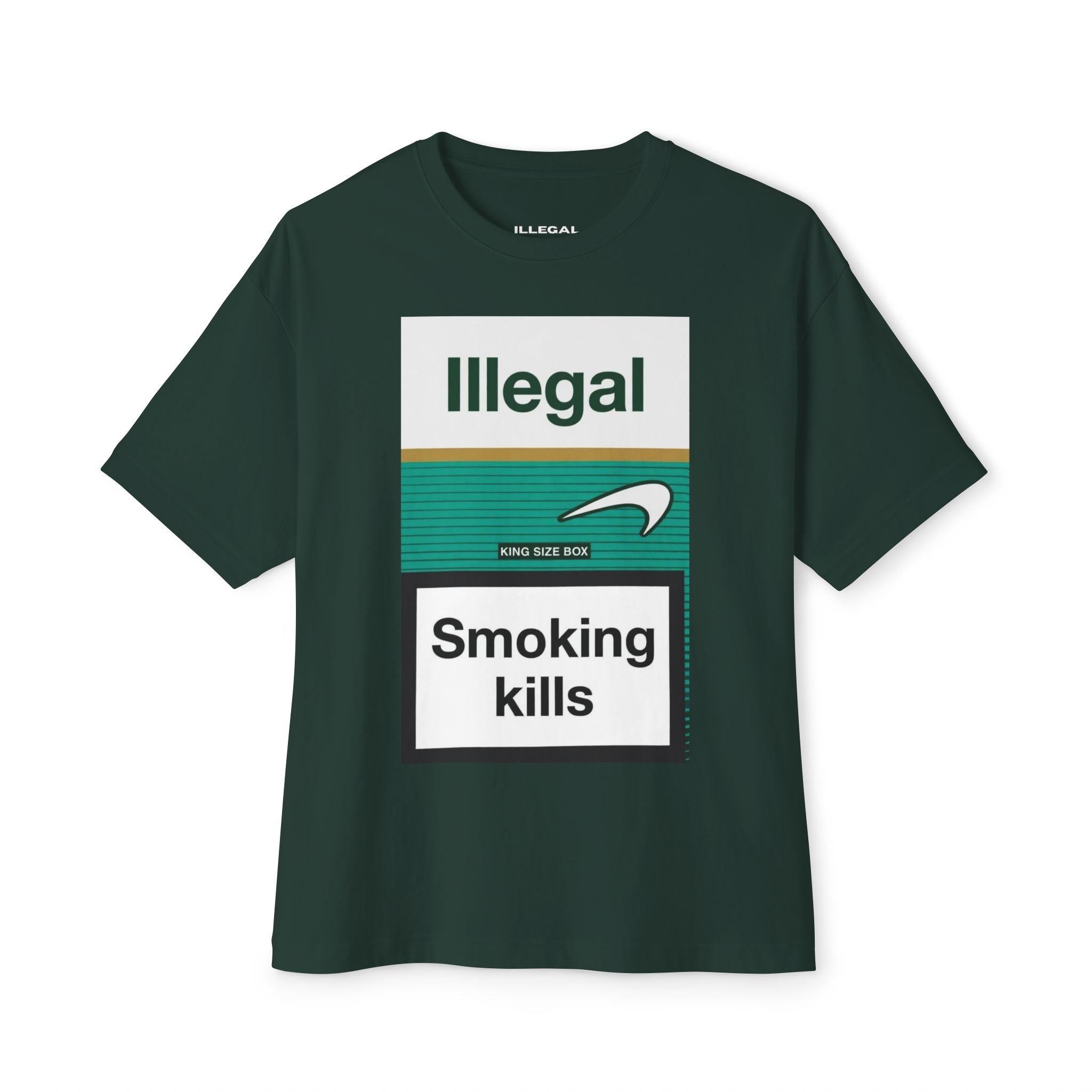 ILLEGAL Smoking Kills tee | Graphic Cigarette Warning Shirt