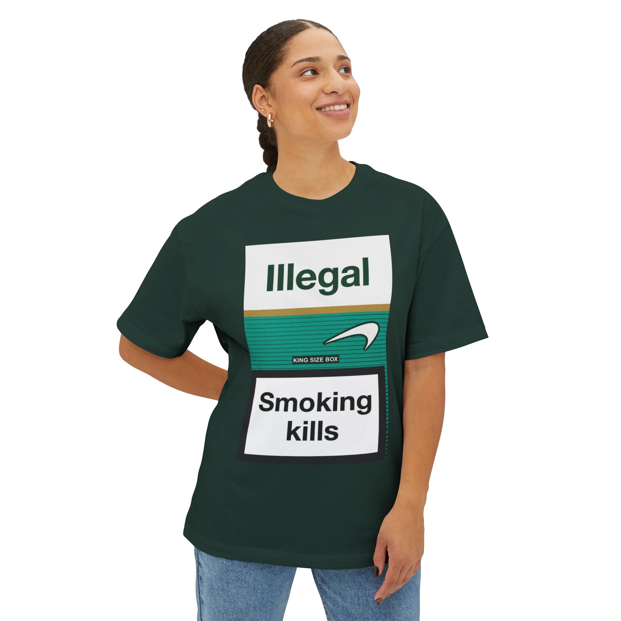 ILLEGAL Smoking Kills tee | Graphic Cigarette Warning Shirt