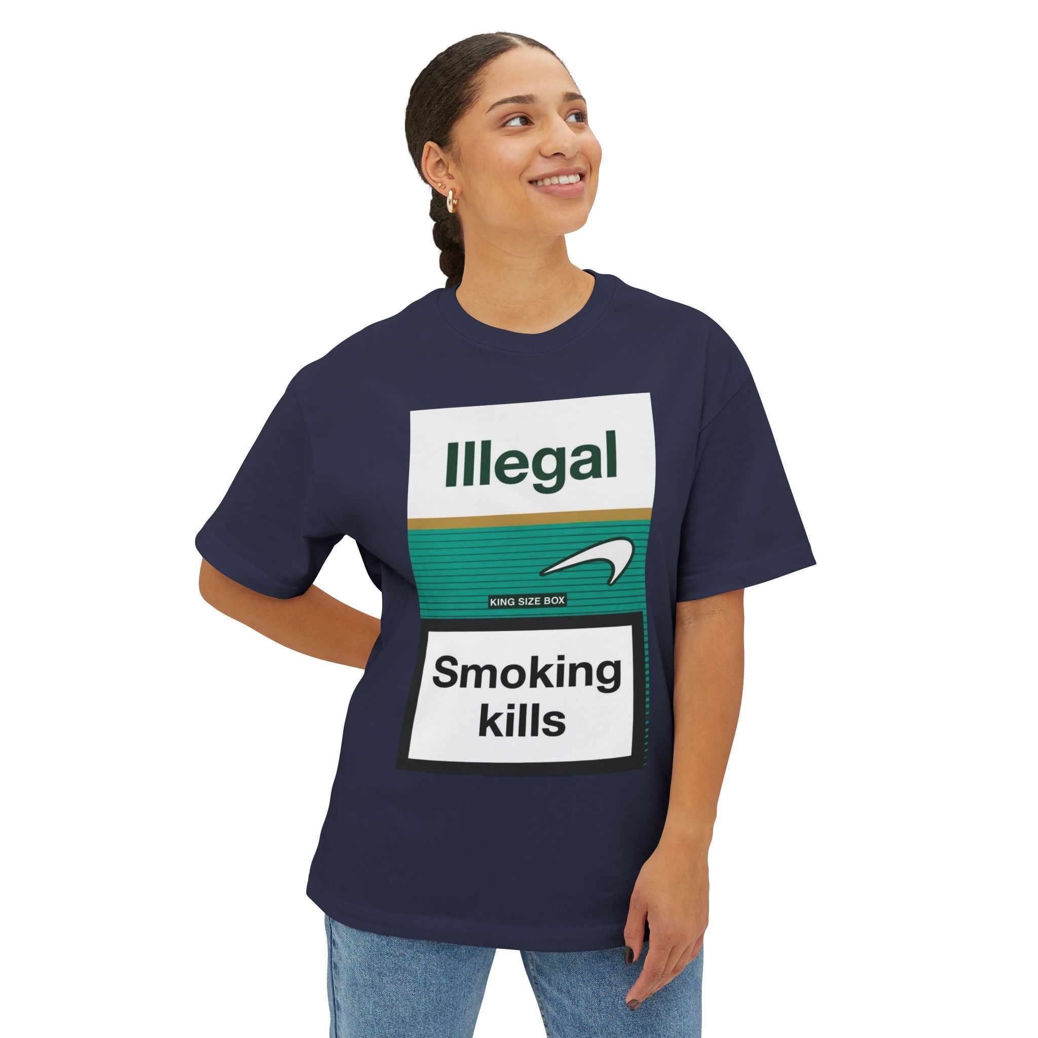 ILLEGAL Smoking Kills tee | Graphic Cigarette Warning Shirt